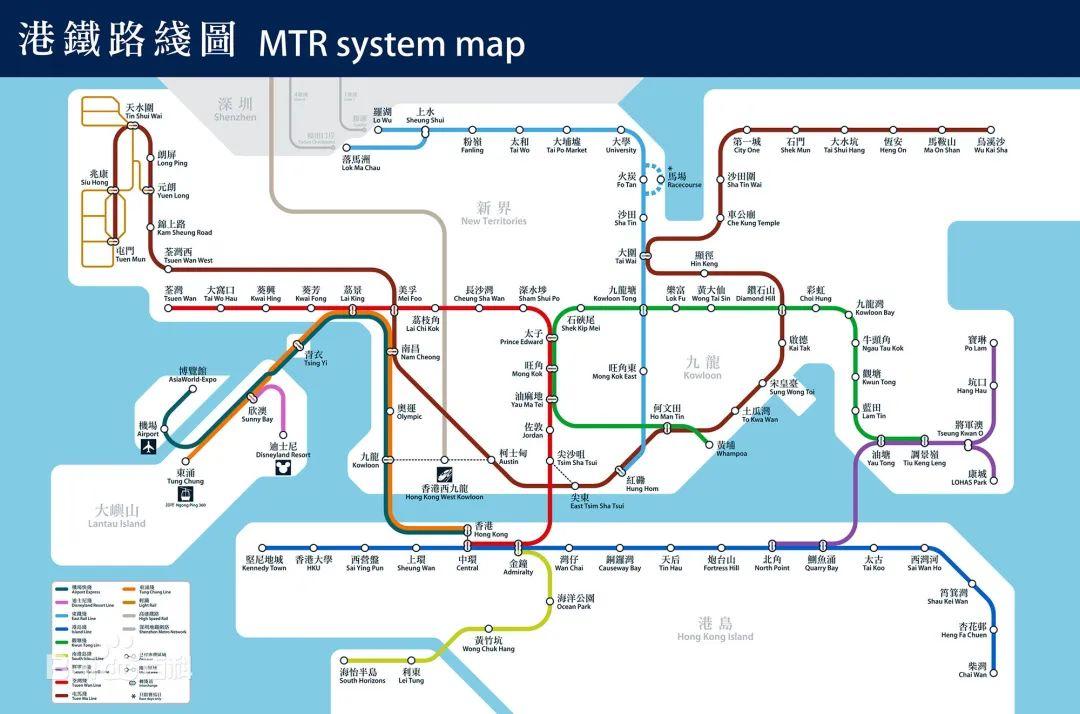 港鐵最新線路圖概覽，港鐵最新線路圖全景概覽