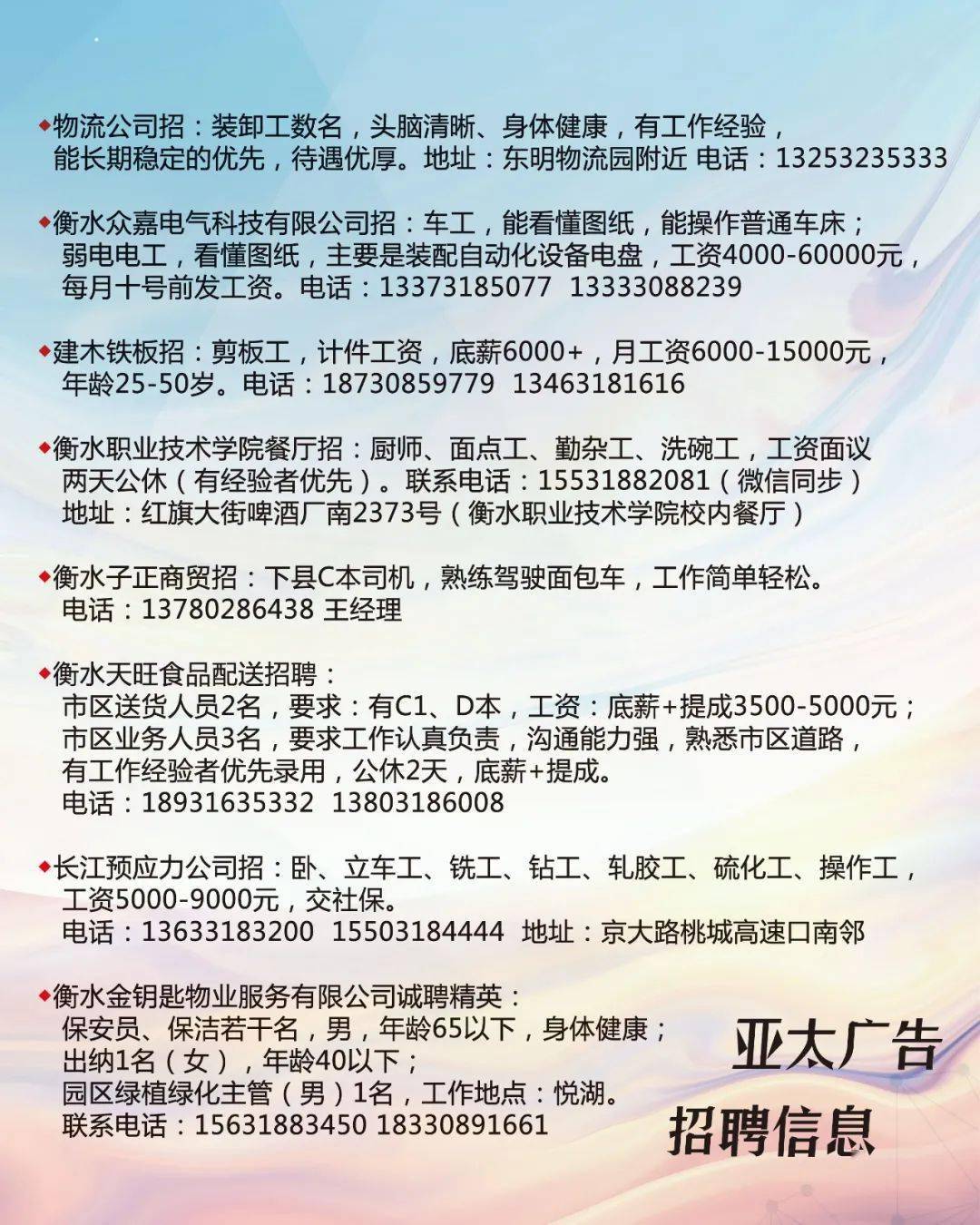 最新招聘動(dòng)態(tài)