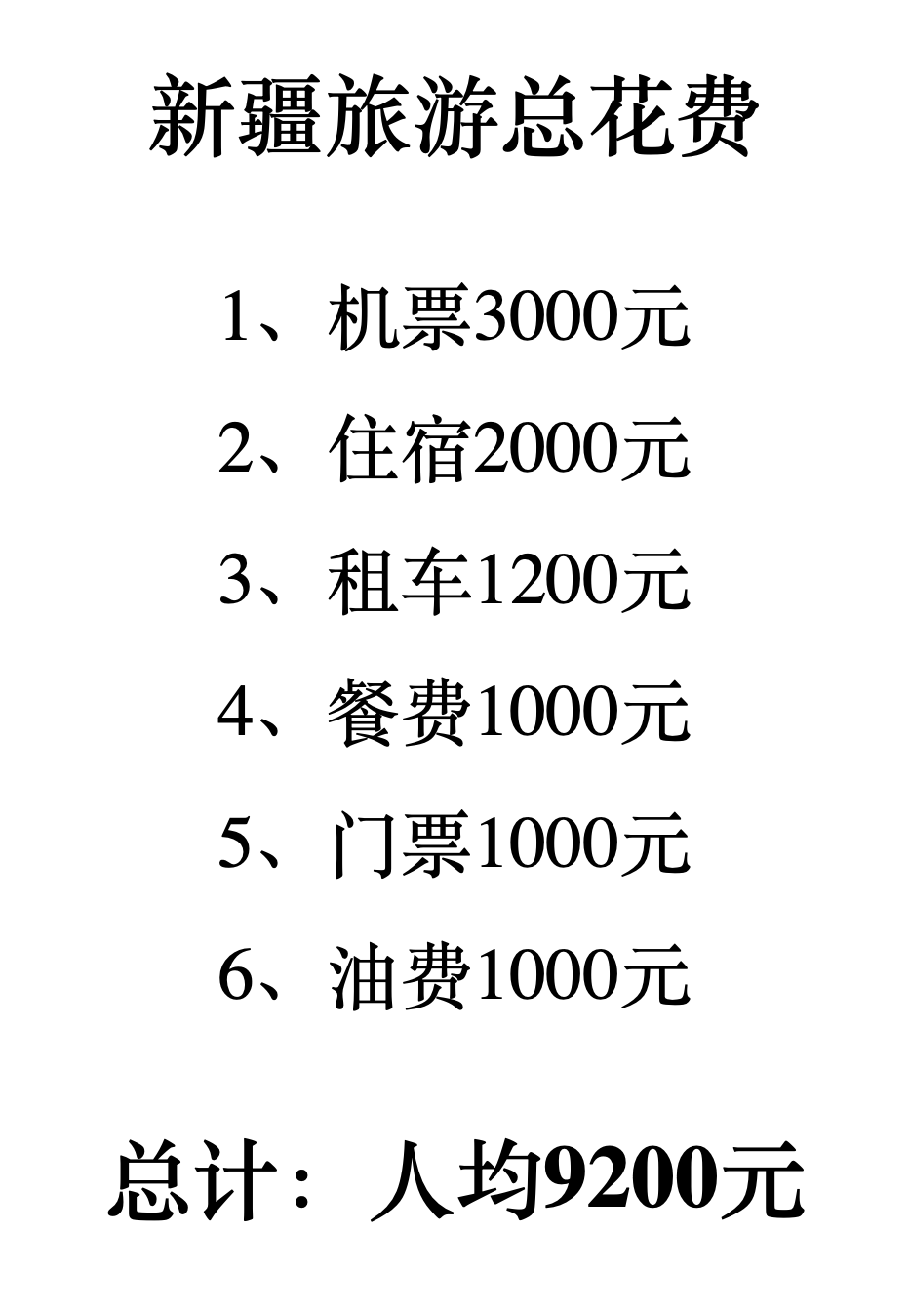 去新疆一趟要幾萬塊錢