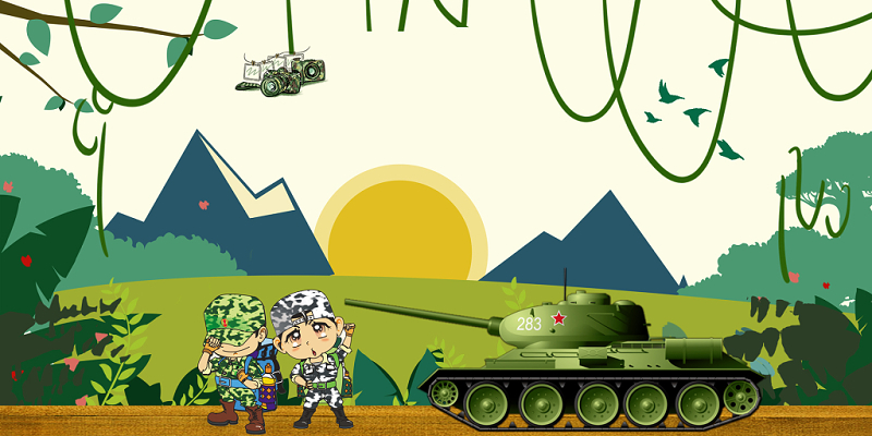 軍事夏令營背景圖片，體驗(yàn)軍事文化，塑造未來戰(zhàn)士，軍事夏令營，體驗(yàn)軍事文化，塑造未來戰(zhàn)士的歷練之旅