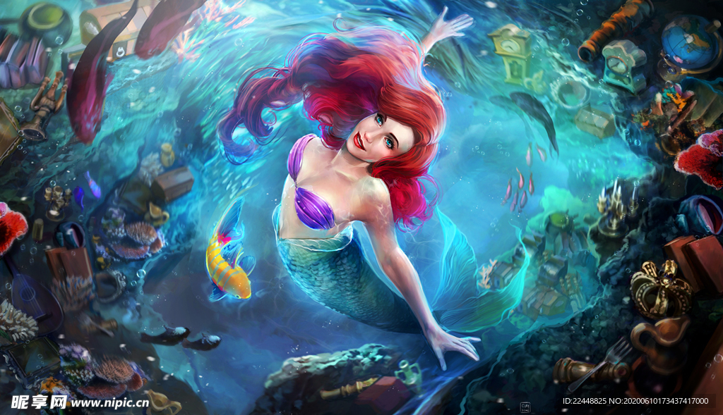 美人魚公主，一部跨越海洋的動畫魅力，美人魚公主，海洋的動畫奇幻之旅