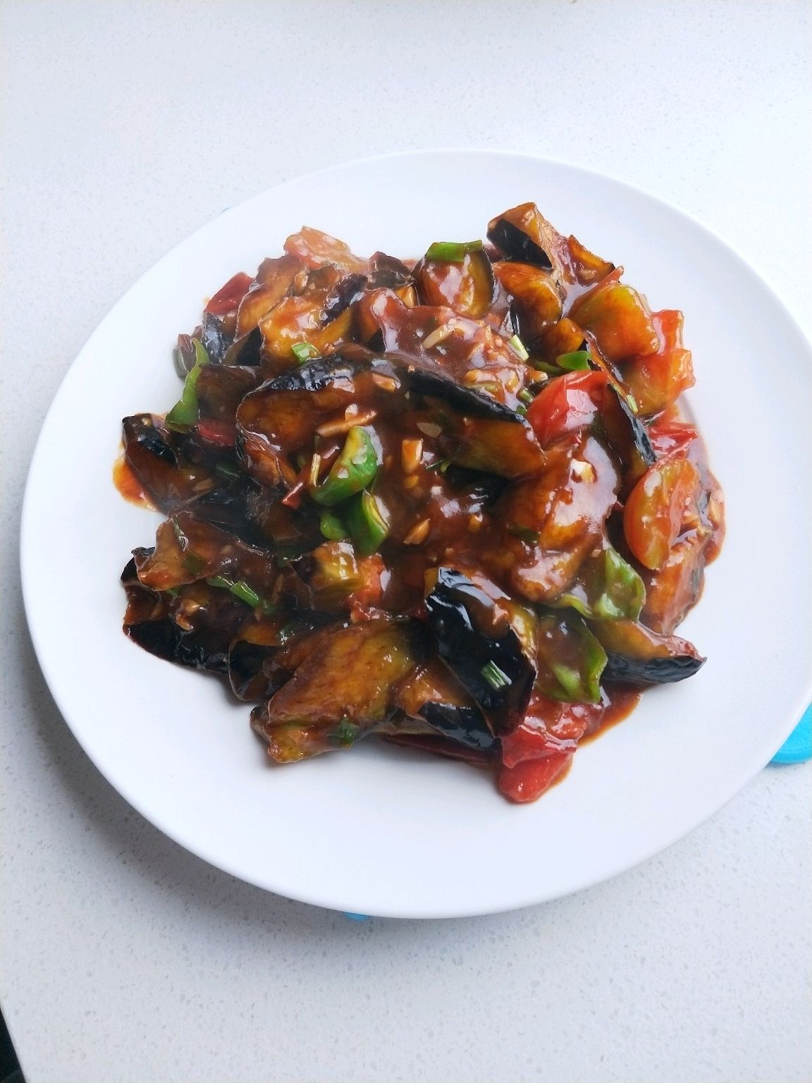 燒茄子的做法，一道家常美食的烹飪指南，燒茄子烹飪教程，家常美食制作指南